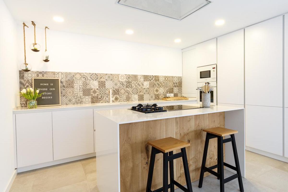 cocina blanca diseño Santandreu GS1