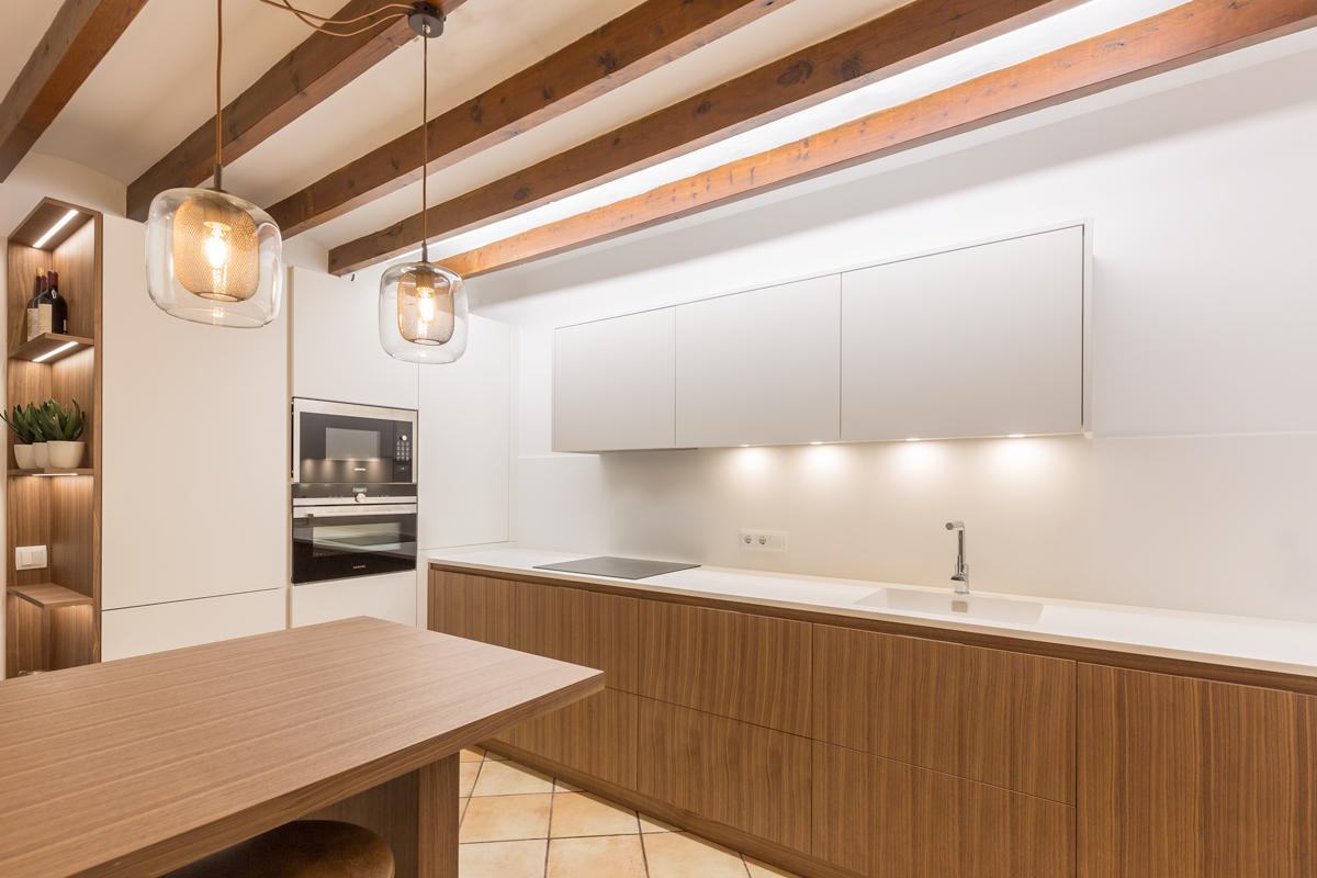 cocina blanca diseño Santandreu GS2
